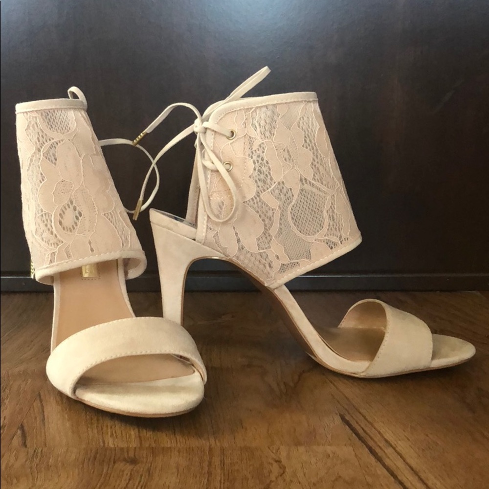Blush shade heels